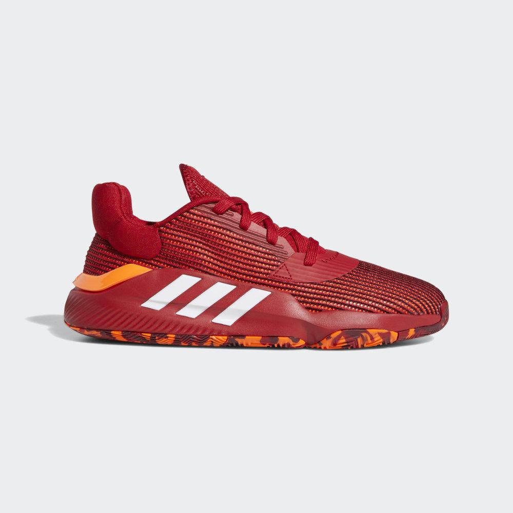 Adidas Men's Pro Bounce 2019 Low Basketball Shoes Red/White/Orange Ireland EF0471